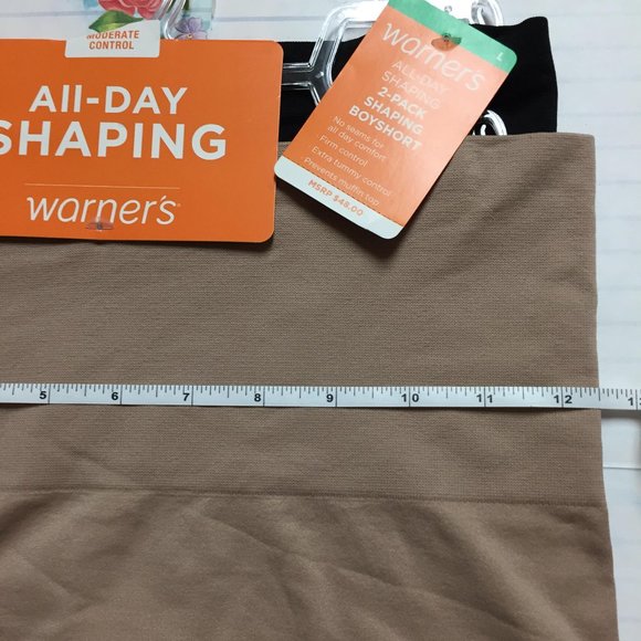 Warner's All-Day Shaping 2-Pack Boyshort (Large) - Picture 3 of 16